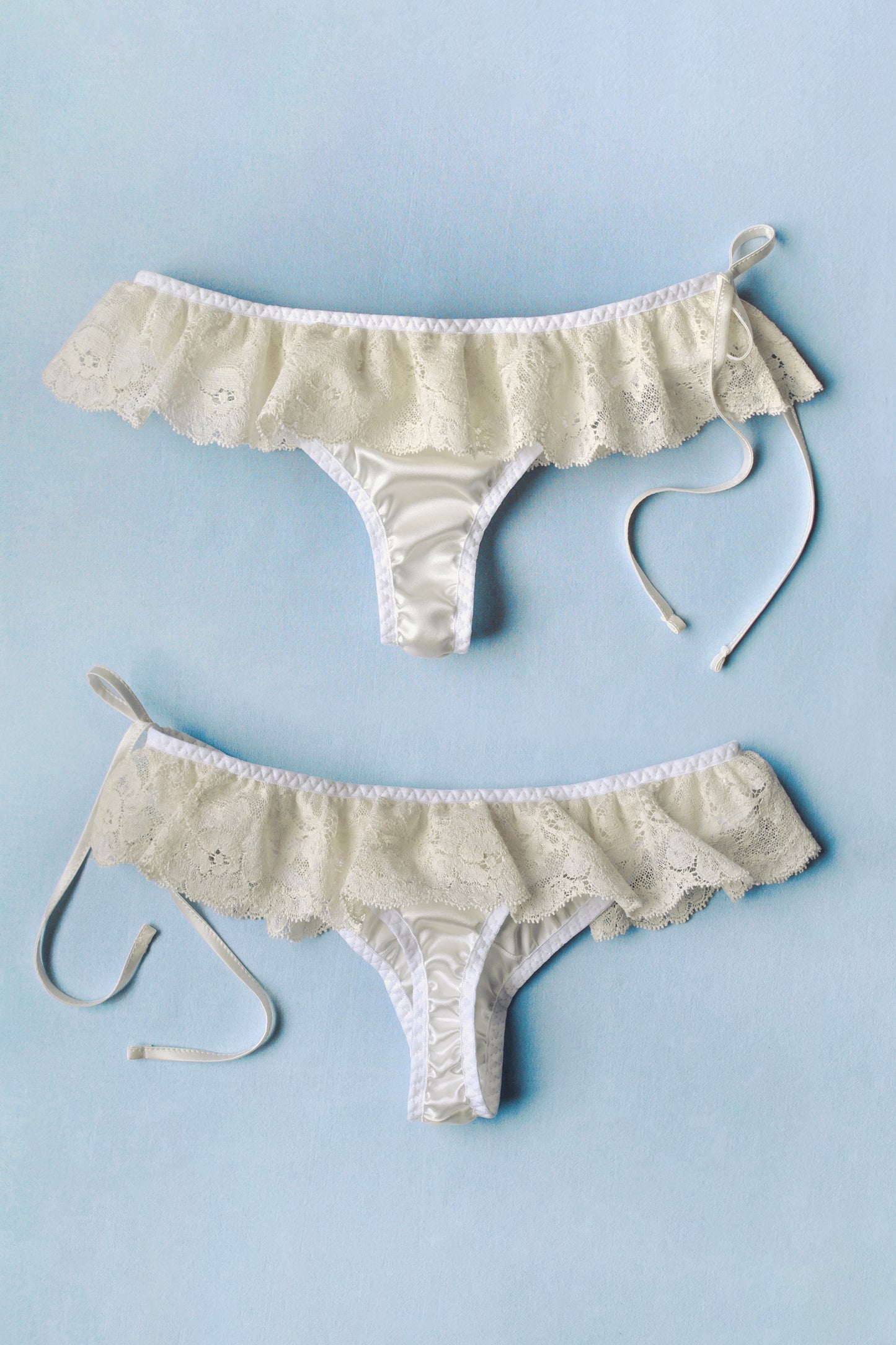 Lattemiele Silk Ruffled Thong