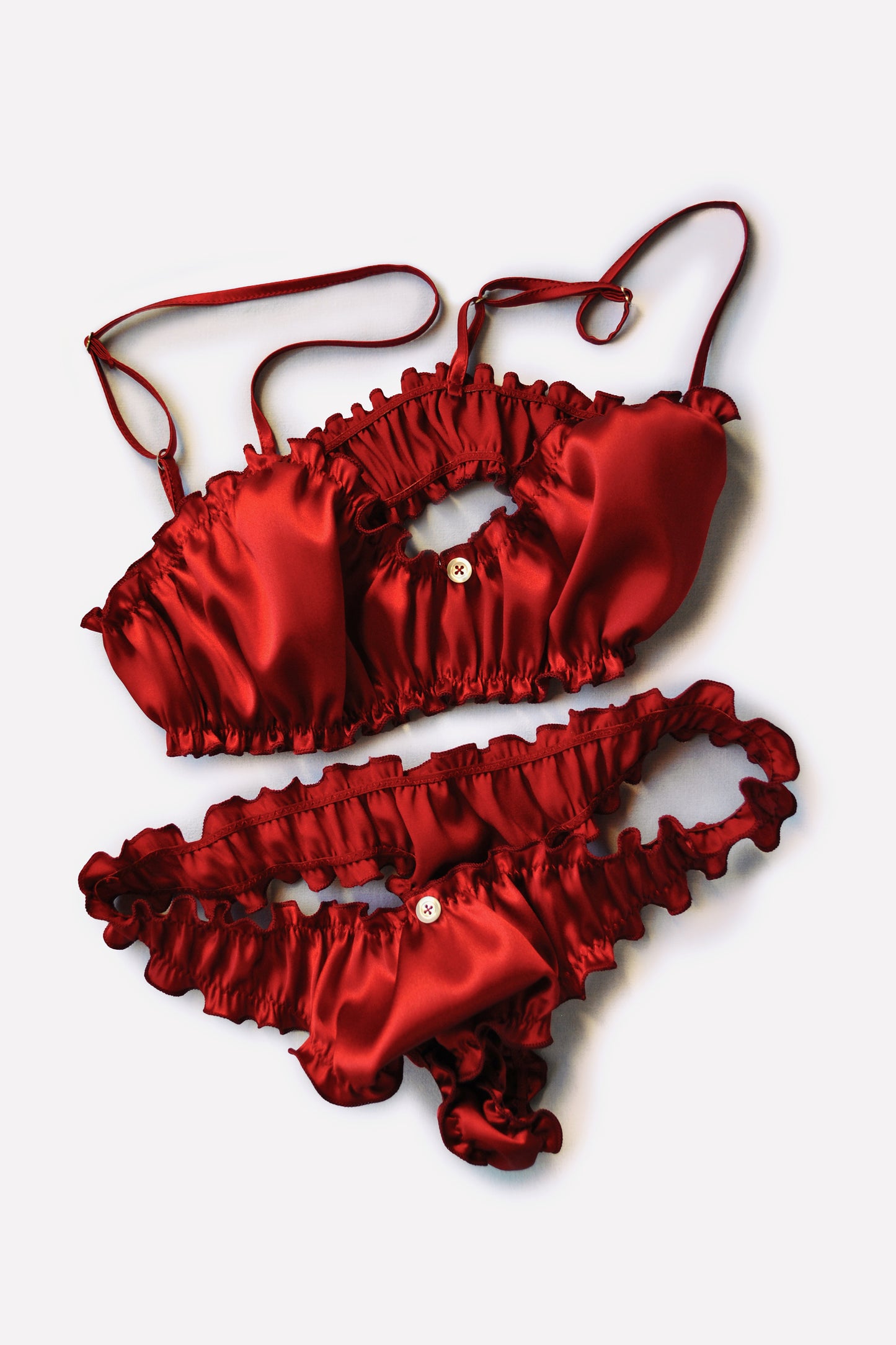 Porpora Silk Frilled Thong