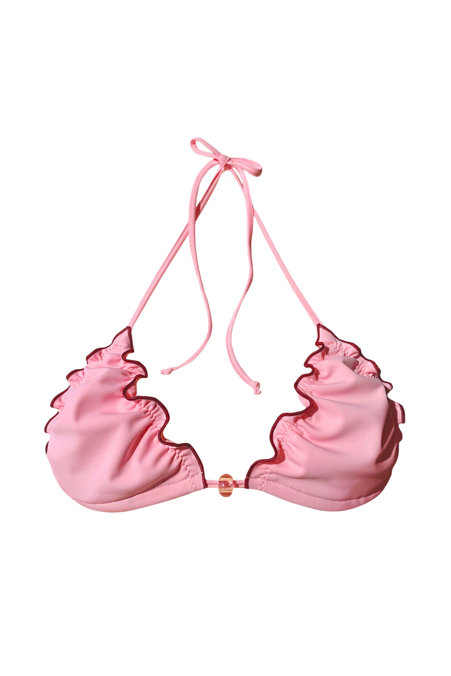 Sorbetto Frilled Triangle Bikini Top